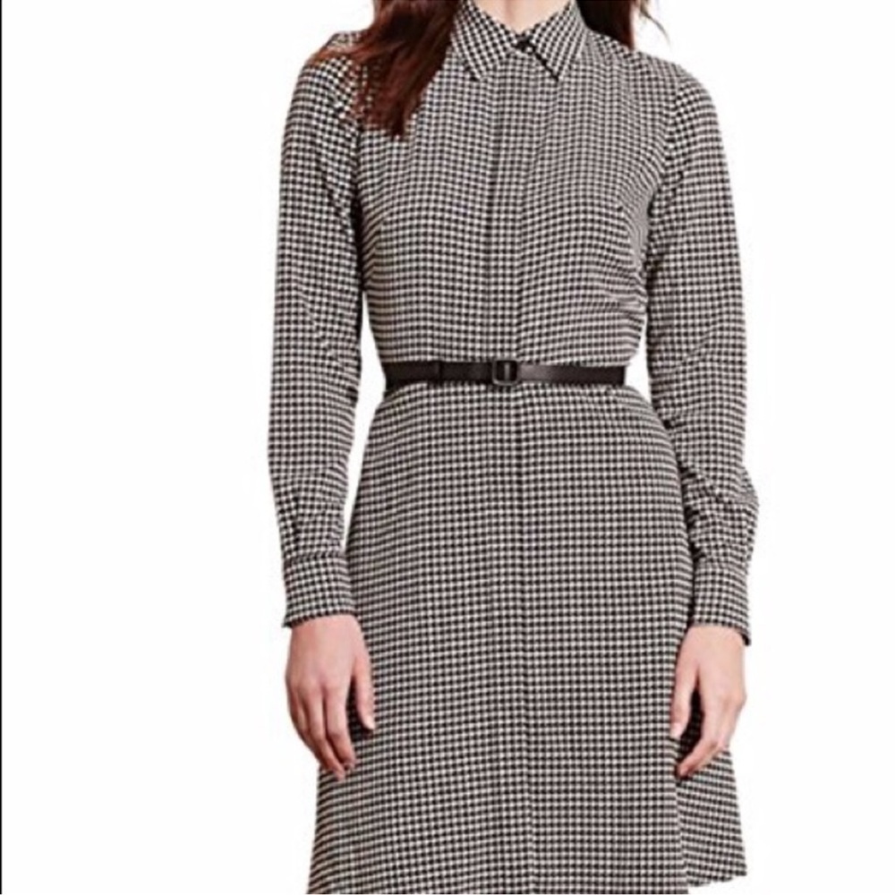 Lauren Ralph Lauren Black and White Houndstooth Dress